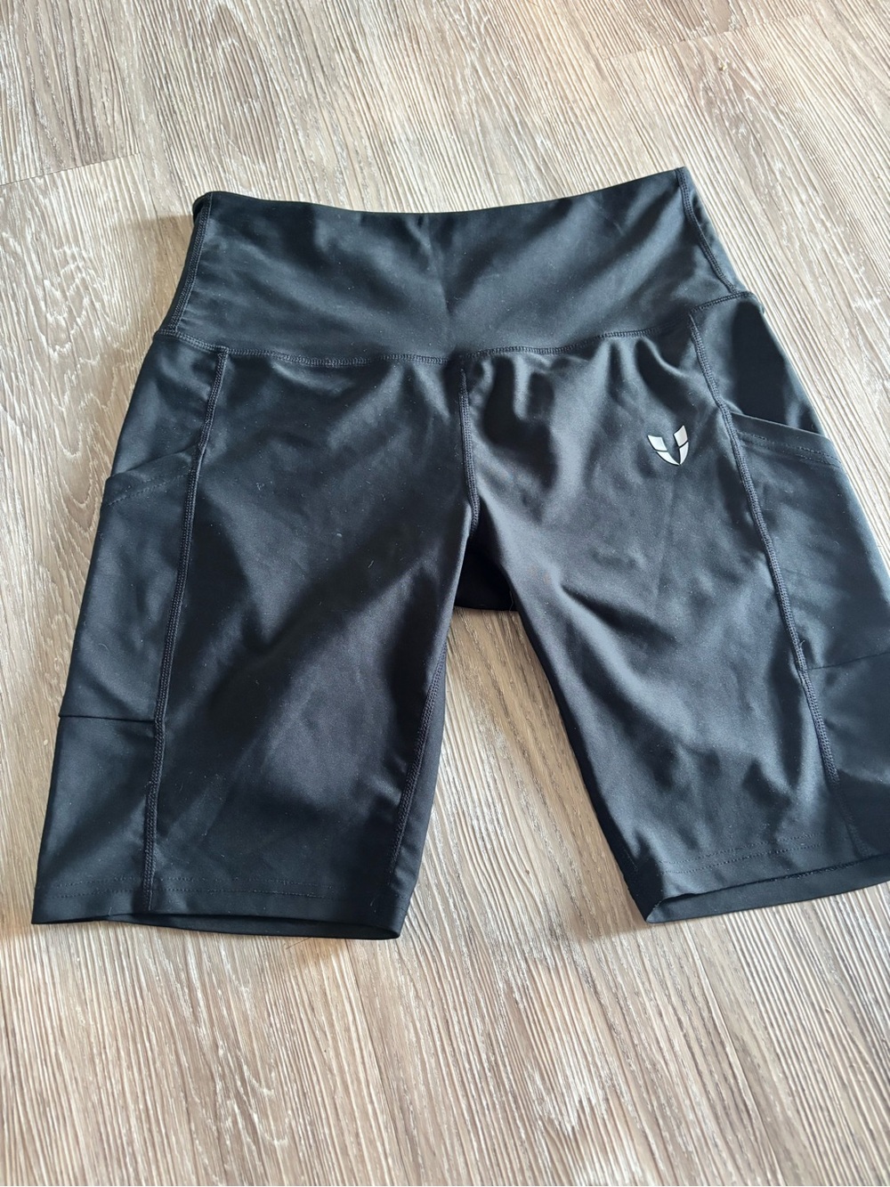 Firm Abs Black High-Rise Women’s Performance Bike Shorts - Picture 2 of 5